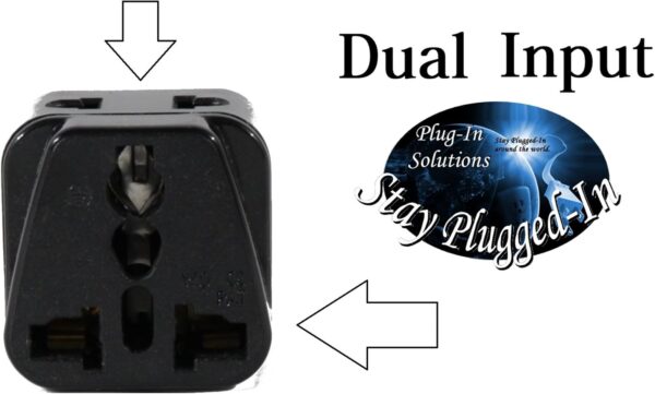 US to Argentina Travel Adapter Plug for USA/Universal to South America Type I & E (C/F) AC Power Plugs Pack of 2 - Imagen 4