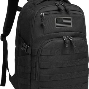 Wotony Military tactical backpack, backpack for men black tactical backpack small tactical backpack assault bag