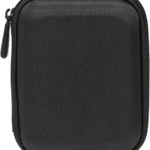 Amazon Basics Small Hard Shell Carrying Case For My Passport Essential External Hard Drive 1 Pack, Black