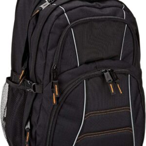 Amazon Basics Laptop Backpack Fits Up to 17-Inch Laptops, Black