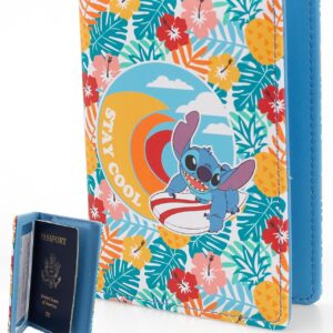 Disney Lilo & Stitch Passport Holder, Officially Licensed Passport Holder for Women, Travel Essentials for Women