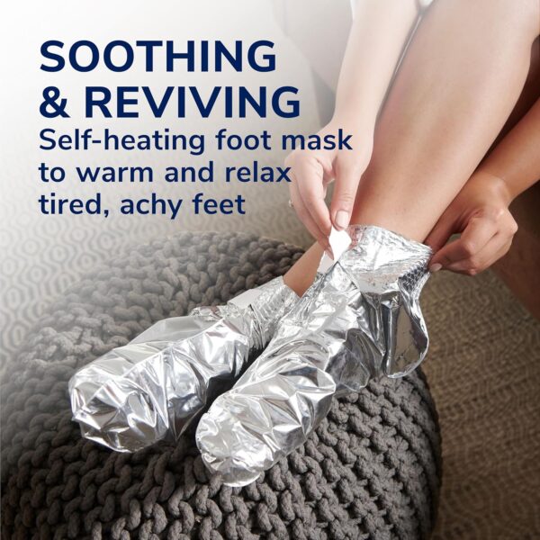 Dr. Scholl's® Tired, Achy Feet Soothing & Reviving Foot Mask, 3 Pair, Warming Booties - Imagen 2