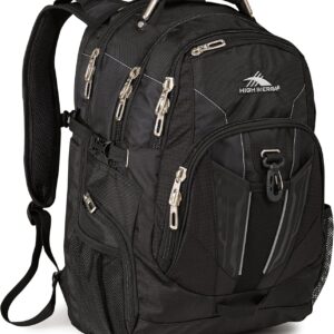 High Sierra XBT – TSA Laptop Backpack, Black, One Size