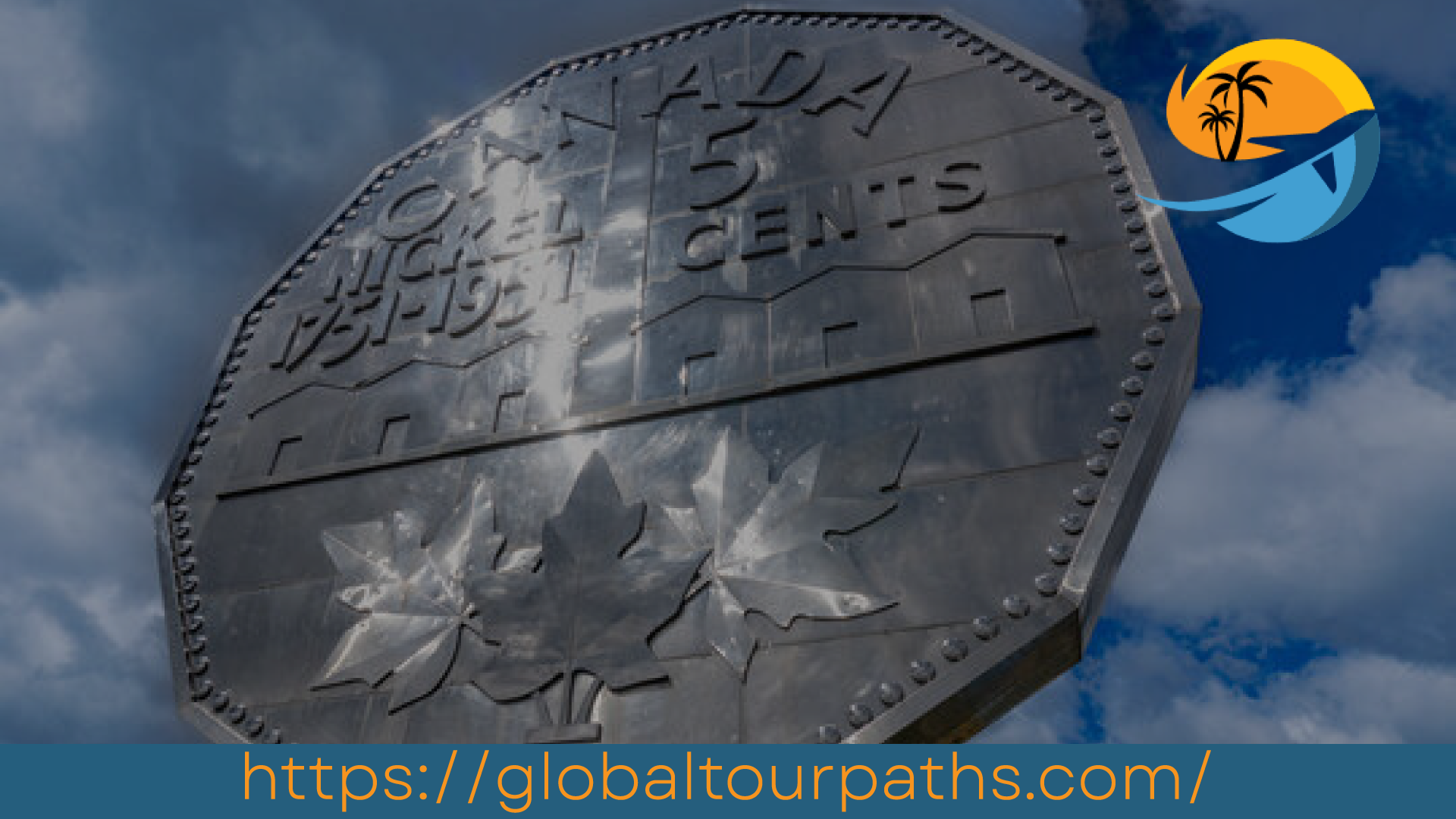 View of the towering 9-meter Big Nickel a symbol of Sudbury's mining heritage