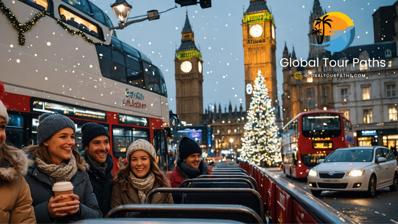 Discover London: Christmas Lights Night Bus Tour with Live Guide