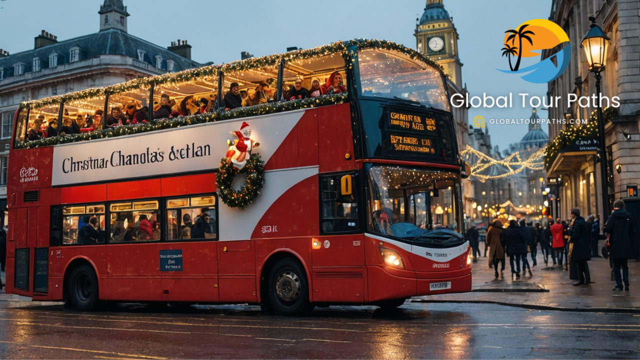 Discover London: Christmas Lights Night Bus Tour with Live Guide